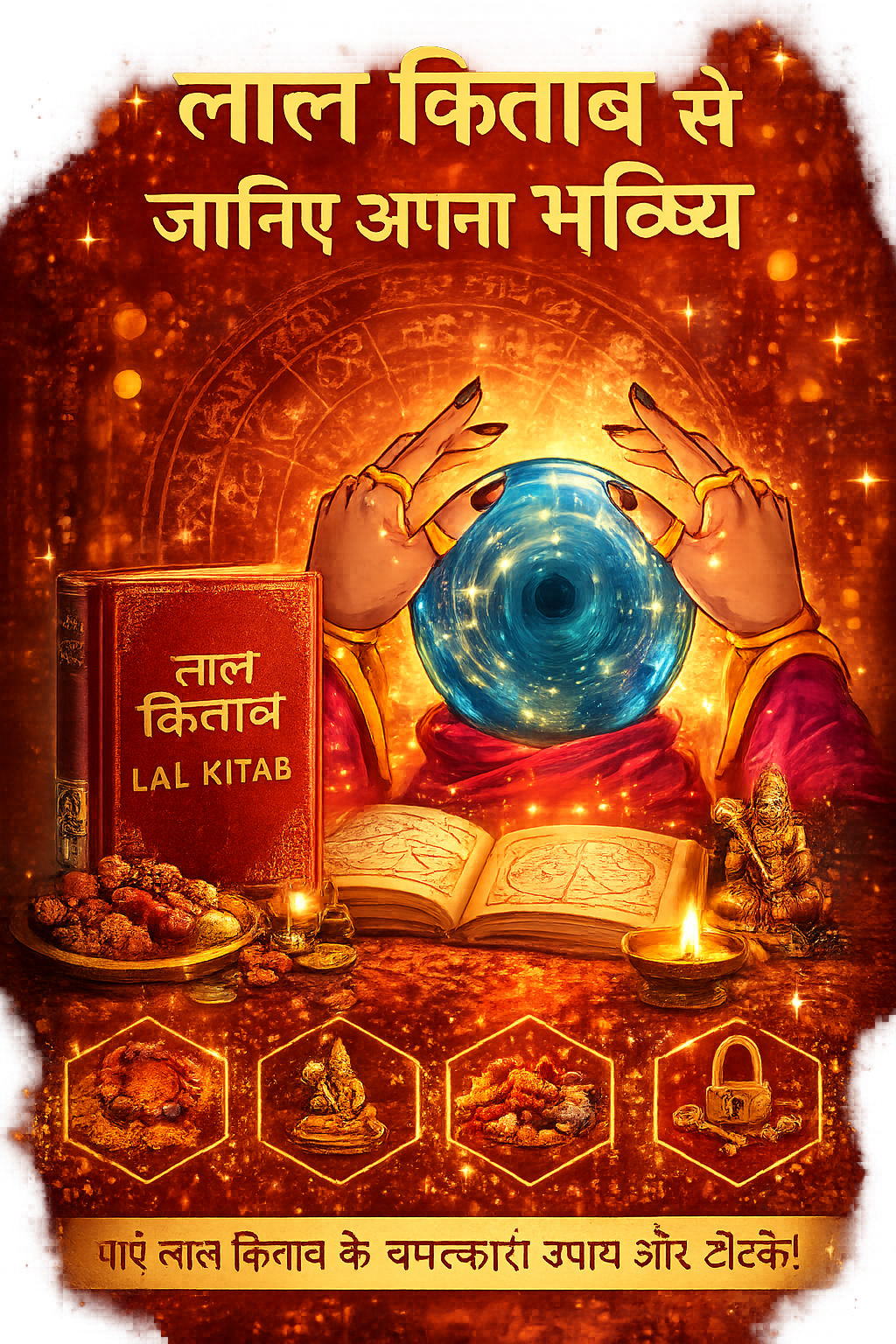 Lal Kitab mystical red book with cosmic energy